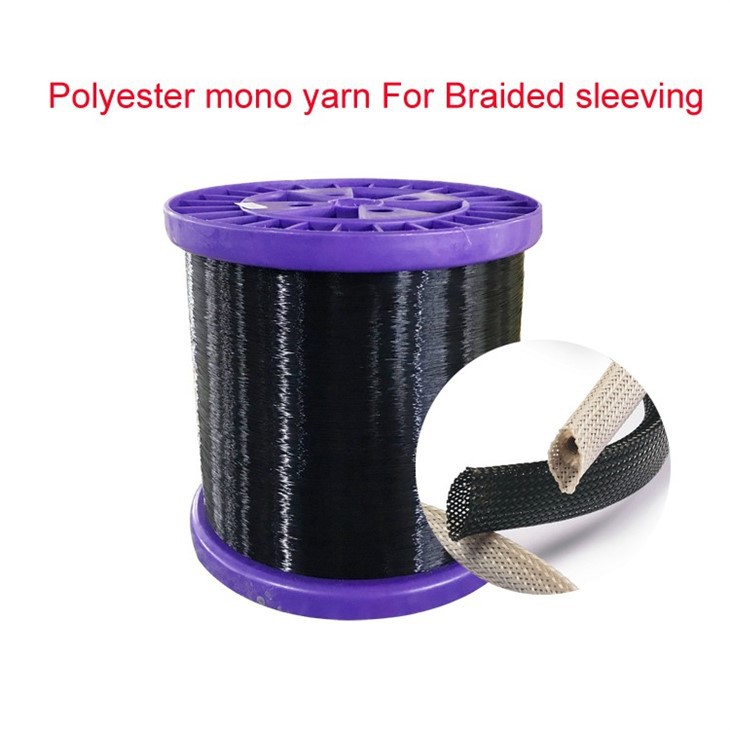 0.20mm-0.25mm Flame Resistance Polyester Monofilament Yarn For Braided Sleeving